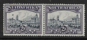 SOUTH AFRICA SG44ea 1938 2d BLUE & VIOLET AIRSHIP FLAW MTD MINT