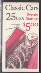 US 1988 $5 Classic Card Booklet; Scott BK164; MNH