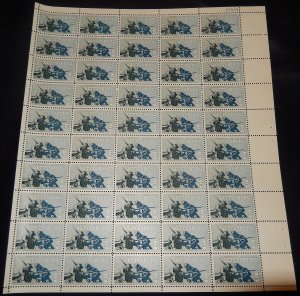 MALACK 1180 5c Gettysburg, Full Sheet, F-VF OG NH or..MORE.. sheet1180