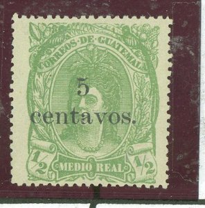 Guatemala #18 Unused Single