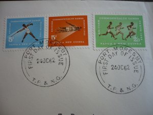Stamps - Papua New Guinea - Scott# 171-173  - First Day Cover