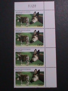 ​BENIN-1996-SC#934 LOVELY WILD ANIMALS MNH IMPRINT PLATE BLOCK VERY FINE