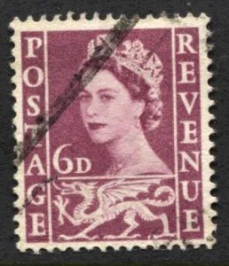 STAMP STATION PERTH Wales #3 QEII Definitive Used 1958-1967