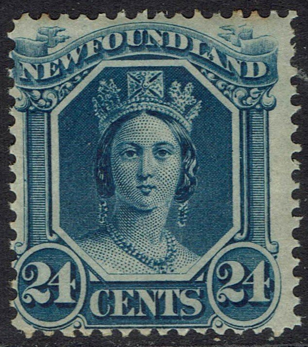 NEWFOUNDLAND 1865 QV 24C