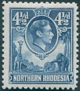 Northern Rhodesia 1952 4½d blue SG37 unused