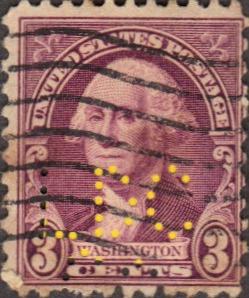 US Used 3 cent Scott# 720 Washington Perfinned Fine