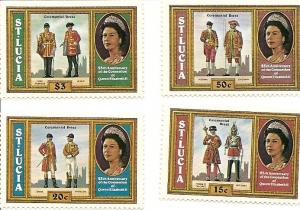 St. Lucia 438-41 MNH