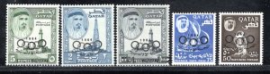 QATAR SC# 37-41  FVF/MNH