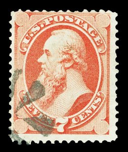 Scott 149 7c Stanton Issue Used Fine Light Cancel Cat $100