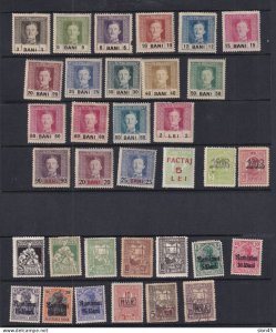 Romania 1918 and up Accumulation Some Overprint  MH 15890