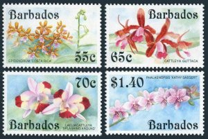 Barbados 826-829,MNH.Michel 803-806. Orchids 1992.