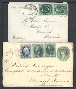 Bavaria, New York, Two envs, Usages to Foreign Destinations