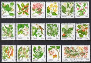 Palau 126-142 Flowers MNH VF