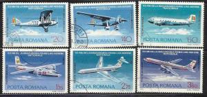 Romania.  Aircraft. Romanian Airline, 50th anniversary.FU...