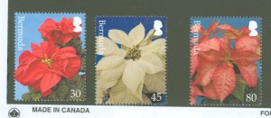Bermuda #871-873  Single (Complete Set) (Flowers)