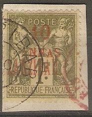 France Off Zanzibar 26 Mi 35 Used OP VF 1897 SCV $25.00