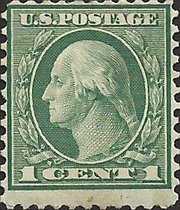 # 545 MINT HINGED GREEN GEORGE WASHINGTON