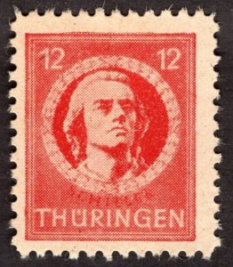 1946, Germany, Thuringia 12pf, MH, Mi 97AY