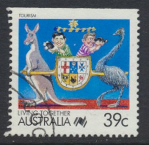 Australia  Sc# 1063B Used Top  imperf Tourism see details & scan             ...