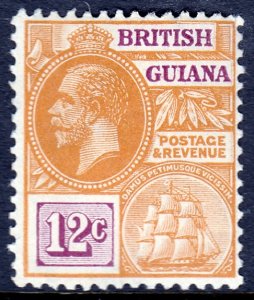 British Guiana - Scott #183 - MH - Toned gum, pencil on reverse - SCV $1.75