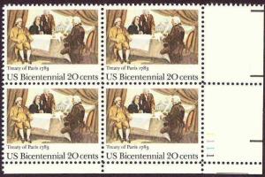 *USA Scott 2052 Plate Block (20 cents) MNH