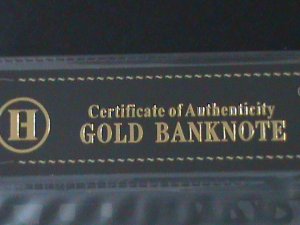 ​JAPAN-ONE MILLION YAN-24K GOLD REPLICA NOTE WITH CERITIFICATE OF AUTHENICITY