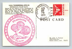 1972 USS Ticonderoga - Anti-Submarine Aircraft Carrier PPC - F7364