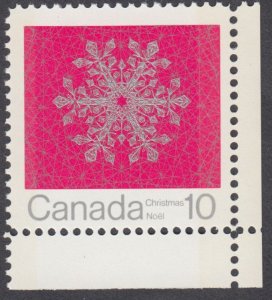 Canada - #556p Christmas Snowflake W2B Tagged - MNH