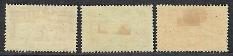 $Switzerland Sc#182, 183+184 M/H/VF, part set, ex. 181, 185, Cv. $332.50