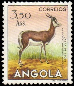 Angola 374 - Mint-H - 3.50a Springbok (1953) (cv $0.55)