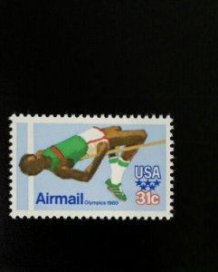 1979 31c Olympics, High Jump, Airmail Scott C97 Mint F/VF NH