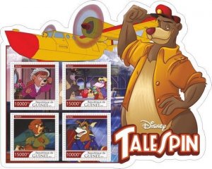 Stamps. Cartoons. Disney. TaleSpin 2022 year 1+1 sheets perf  Guinea