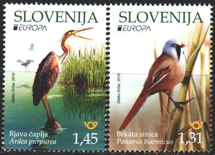 Slovenia. 2019. Birds, Europe Sept. MNH. 