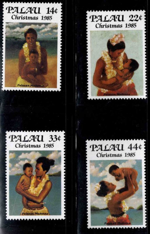 Palau Scott 90-93  MNH** Christmas 1985 stamp set