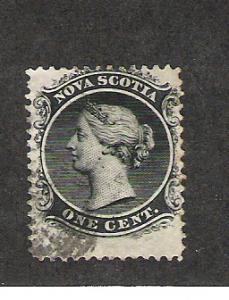 Nova Scotia Scott #8 Used 1c Victoria 2015 CV $7.50