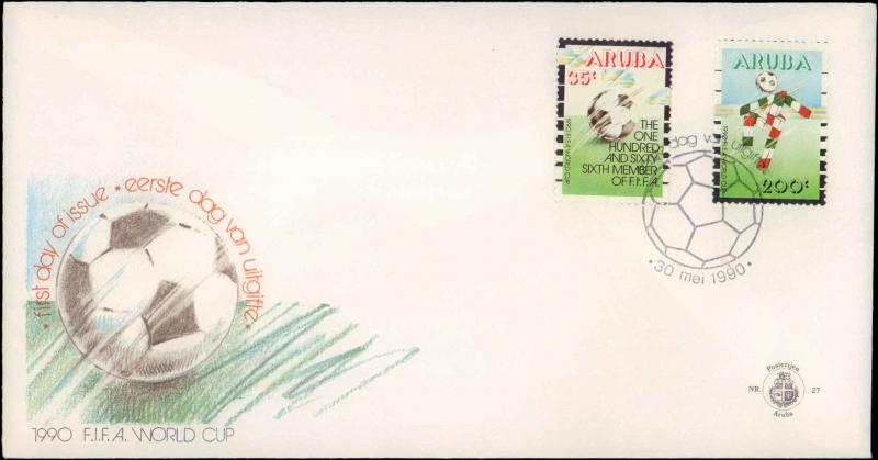 Aruba, Worldwide First Day Cover, Sports