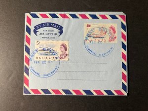 1975 Bahamas Airmail Air Letter Cover Bimini No Address