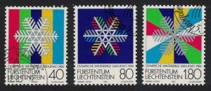 Liechtenstein Winter Olympic Games Sarajevo 3v 1983 CTO SG#826-828