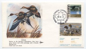 1988 Canada duck stamp conservation label cover Gillcraft cachet [6525.351]