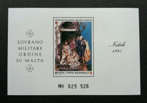 Malta Sovereign Military Order Of Malta Neapolitan Crib 18th Century 1985 MS MNH