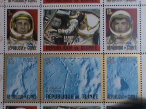 ​GUINEA 1965-SC#387a AMERICAN & RUSSIAN ACHIEVEMENT IN SPACE- MNH SHEET VF