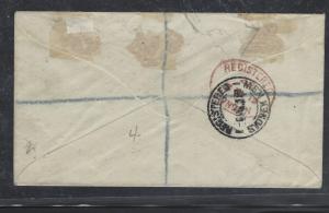 NAURU (P0110B) ON GB KGV SEA HORSES 2/6, 5/-/10/- COVERS 3, 2 HI VALUES CENSORED