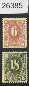 US STAMPS #6c,18c UNUSED HAWAII-KAHULUI  LOT #26385