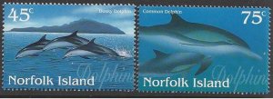 Norfolk Island #621-23a MNH set c/w ss, Pacific 97 Philatelic Exhibition