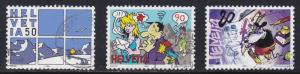 Switzerland # 917-919, Comic Strip Characters, Used