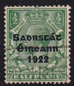 Ireland - 1922 - Scott #44 - used - Overprint