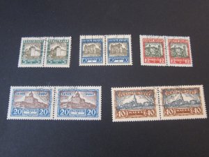 Estonia 1927 Sc B15-9 pair set FU