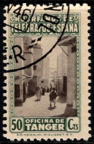 1937 Spain Cinderella 50 Centimos Home School for Orphans Postal Workers Used