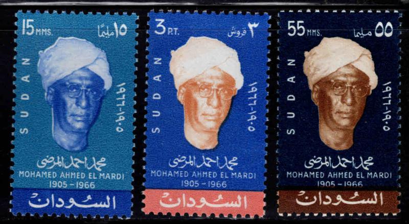 SUDAN Scott 215-217 MNH** 1968 set