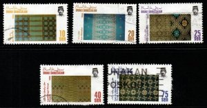 BRUNEI SG442/6 1988 HANDWOVEN MATERIALS(2nd SERIES) USED